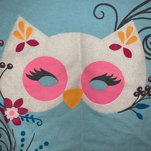 Blue cute owl shirt